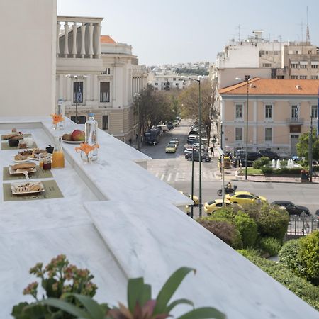 Coco-Mat Athens Jumelle Hotell Exteriör bild View from the balcony of the hotel