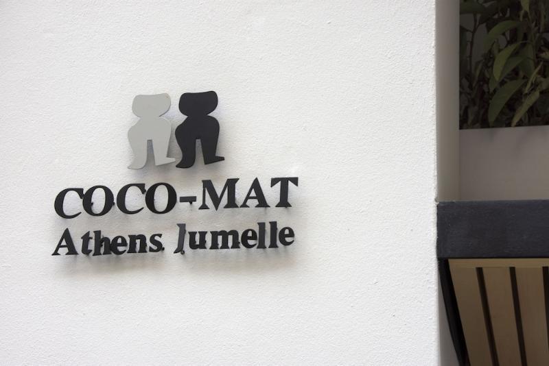 Coco-Mat Athens Jumelle Hotell Exteriör bild Logo of the twinning between Athens and Marseille